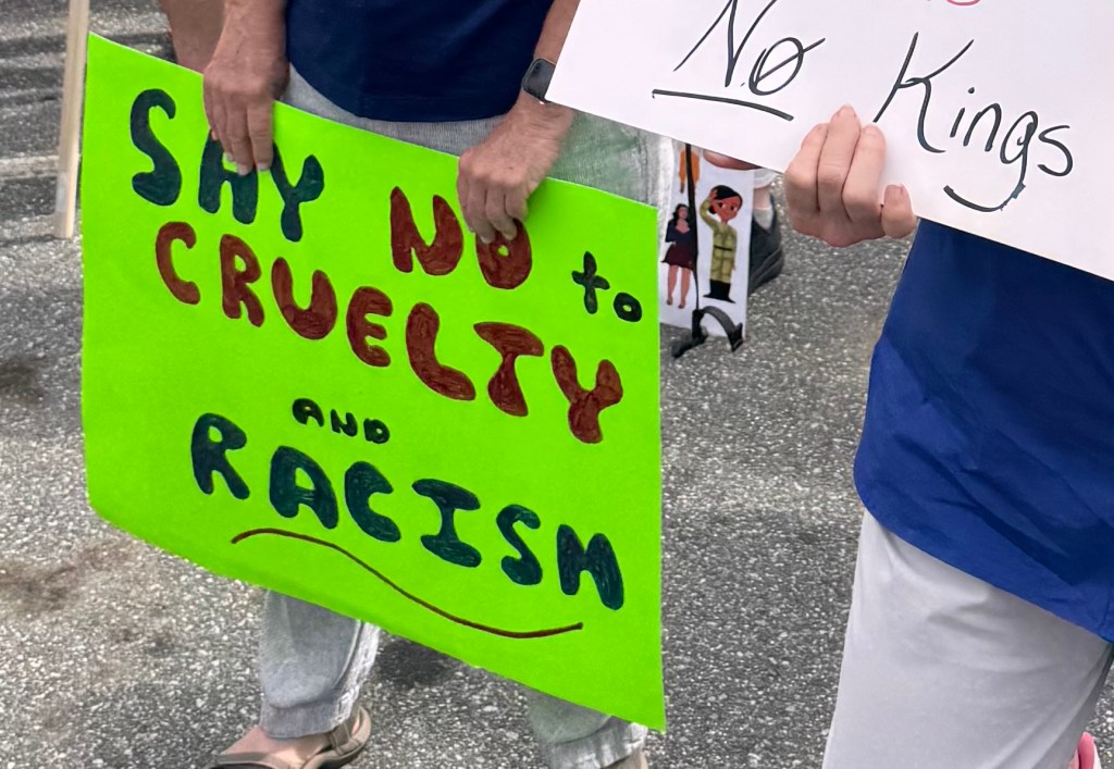 Sign: Say No to Cruelty and Racism